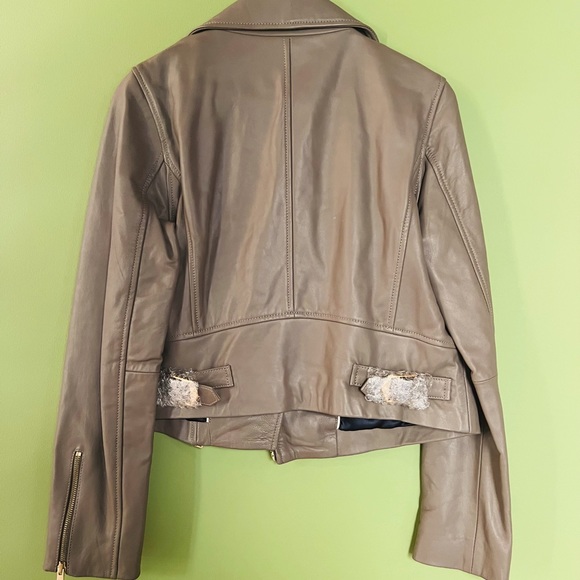 NWT J Crew leather crop jacket. - Picture 2 of 3